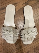 Tory Birch Rope Slides WHITE