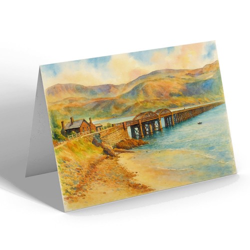 Greeting card the bridge - -,