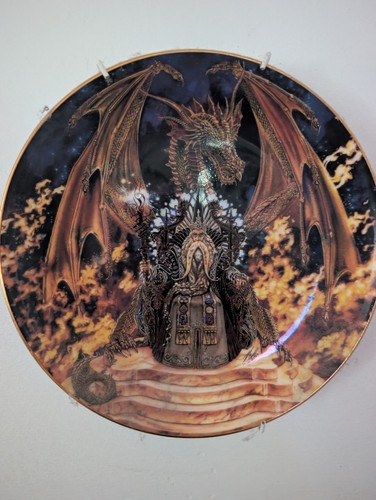 Franklin mint dragon - mint, fire