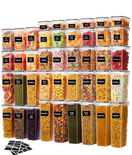 48pcs airtight food - airtight, storage