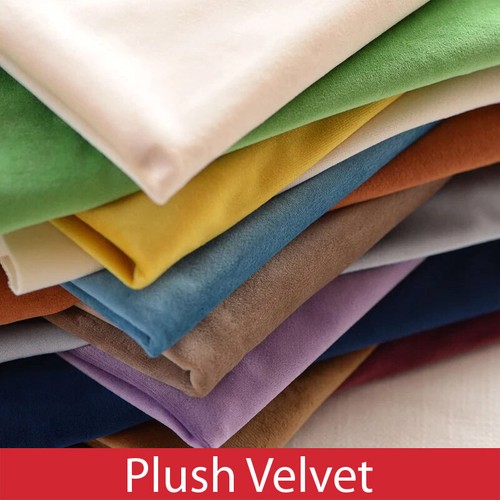 Plush velvet fabric plain - plush,