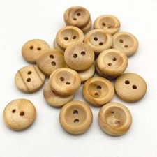 Real Wooden Buttons, Natural