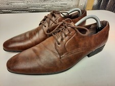 Men's Brown Beckett Derby Shoes - Size UK 10