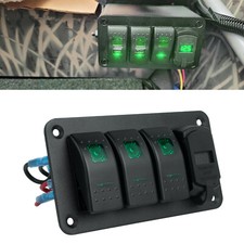 3 Gang 12V/24V Green LED Light