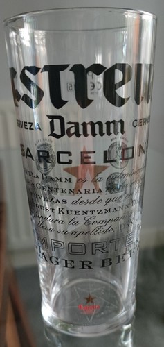 New estrella damm pint glass - estrella,