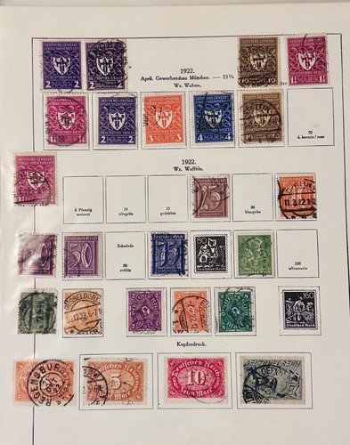 German reichspost 1922 - reichspost,