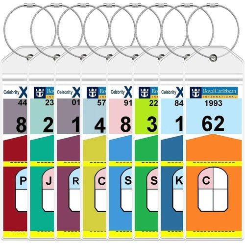 8pcs cruise ship luggage - luggage, tags