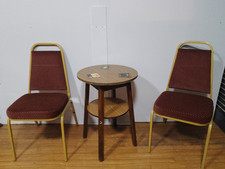 2 X Chairs 1 X Table Pub Bar Restaurant Vintage Used Furniture Job lot Stacking