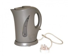 SunnCamp 1.7L Electric Kettle Silver Cordless Low Wattage 900w Camping Caravan