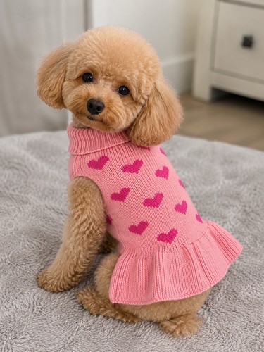 Small dog pink - pink, with