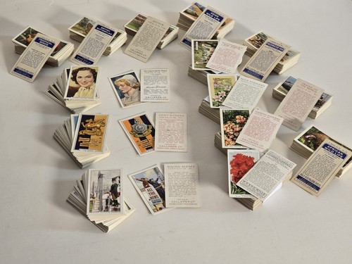 Cigarette cards collections - cigarette,