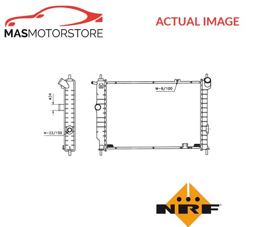 Engine cooling radiator - engine, nrf
