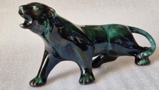 Blue Mountain Canadian Pottery Jaguar Cougar Panther Ceramic Figurine 27cm long