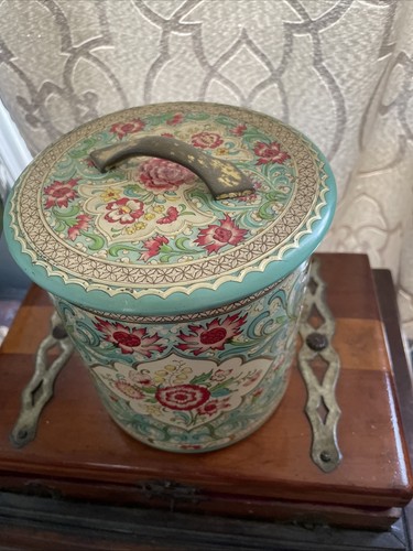 Vintage floral tin from - floral,