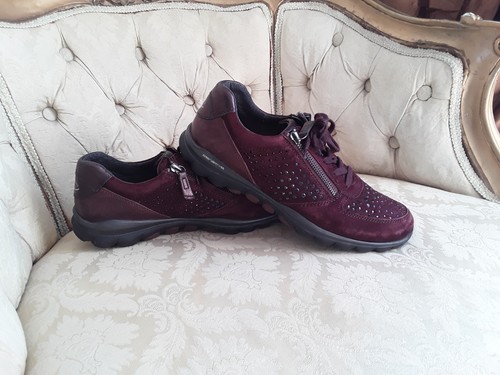 Gabor burgundy trainers - gabor,