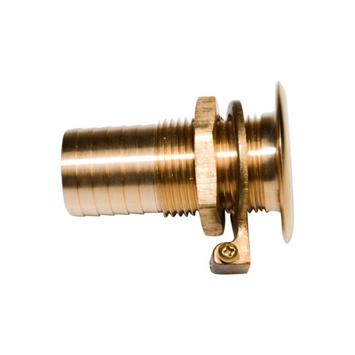 Brass skin fitting 30mm hose - brass,