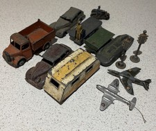 Dinky Toy Vintage Vehicles Job Lot x12 Bedford Motorcycle Racing Car Aeroplane