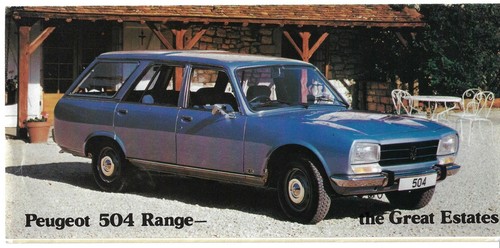 Peugeot 504 estate family - &,