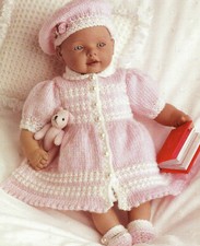 Knitting pattern copy 1403.   Dolls clothes for 13 15 & 17 inch dolls.  DK