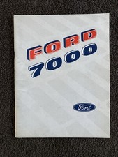 Ford 7000 Tractor Operators