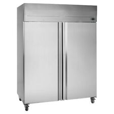 Tefcold RK1420P Double Door Chiller Stainless 2/1 Gastronorm Fridge Commercial