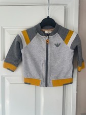 BABY ARMANI TOP SWEATER GREY 9 MONTHS