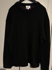 MENS COS Jumper sz Small  Black Wool Cotton Blend Relaxed