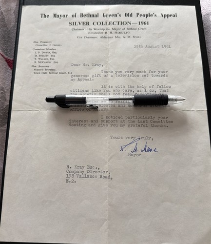 Single sided typed letter - , to