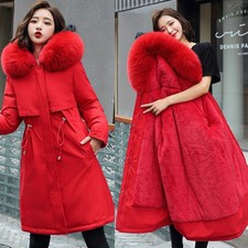 Womens Ladies Long Winter Coat