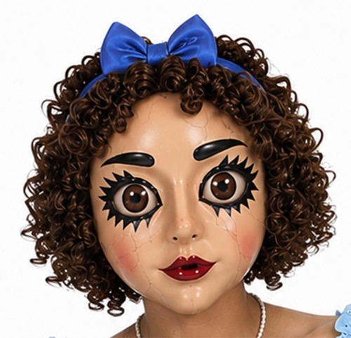 Adults porcelain doll mask - adults,