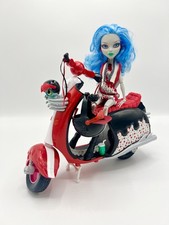 Ghoulia Yelps Monster High doll Scooter Moped Motorbike Set 2012 100% Complete