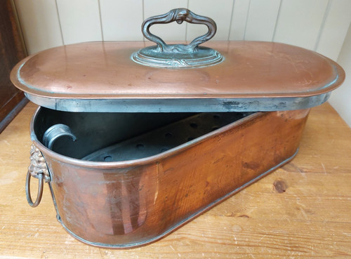 Antique victorian copper fish - antique,