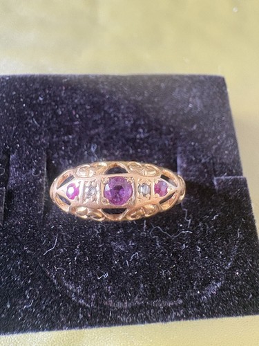 Antique carat gold ruby - ruby, &