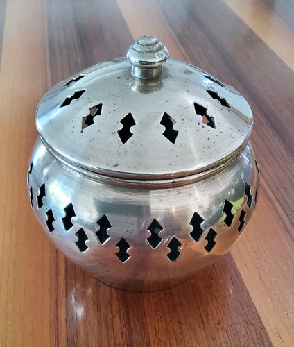 Vintage brass incense burner - brass,
