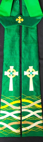 New handmade green clergy - new,