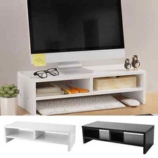 Computer Desktop Monitor Stand Laptop TV Display Screen Shelf Rack Riser UK