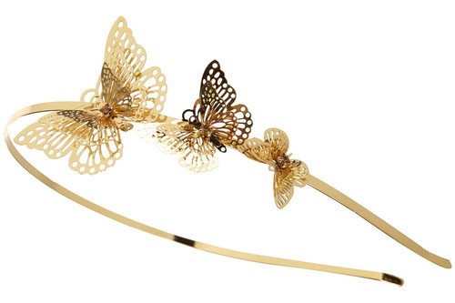 Zara gold metal - metal, headband