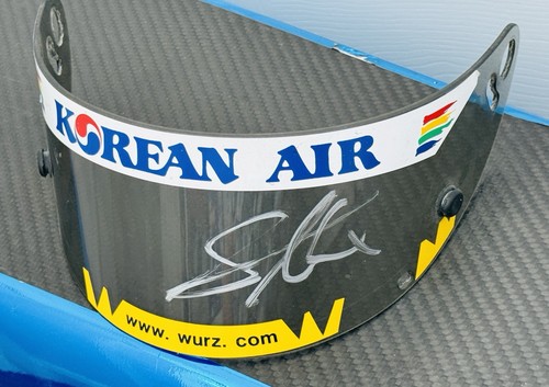 Alex wurz benetton visor - benetton, f1