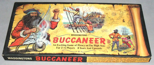 Buccaneer board game - board,
