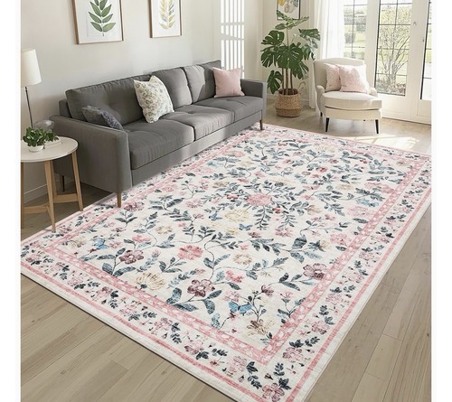 Vintage style floral area - vintage,