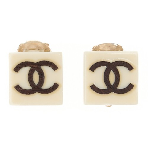Chanel earrings square - chanel, coco