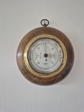 Shortland SB Small British Made Barometer Wooden Vintage Antique