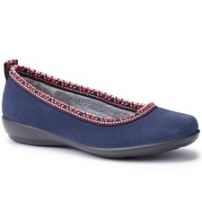 HOTTER HONEY SLIPPERS NAVY