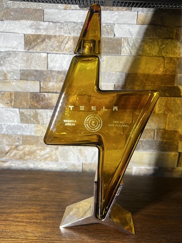 Tesla tequila empty bottle - tequila,