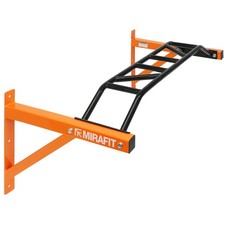 Mirafit Orange Wall Mounted Multi Grip Chin/Pull Up Bar Home Gym Workout #446
