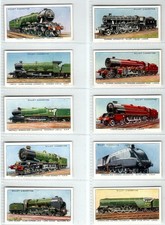 WILLS: Railway Engines (Adhesive) 1936 Full Set of 50 Cigarette Cards