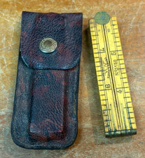 Lovely Vintage Hockley Abbey No 1150 Wooden Fold Up Ruler Made In England SU159