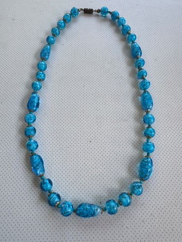 Vintage murano style turquoise - vintage,