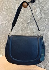 Hobbs London Navy Blue Grained Leather Wetherby Shoulder Bag *BNWT*