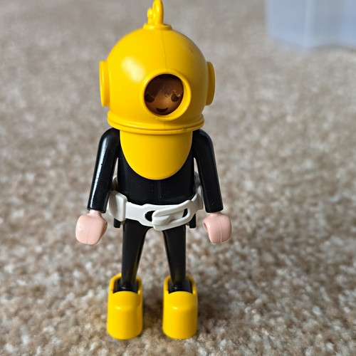 Playmobil diver figure black - diver,